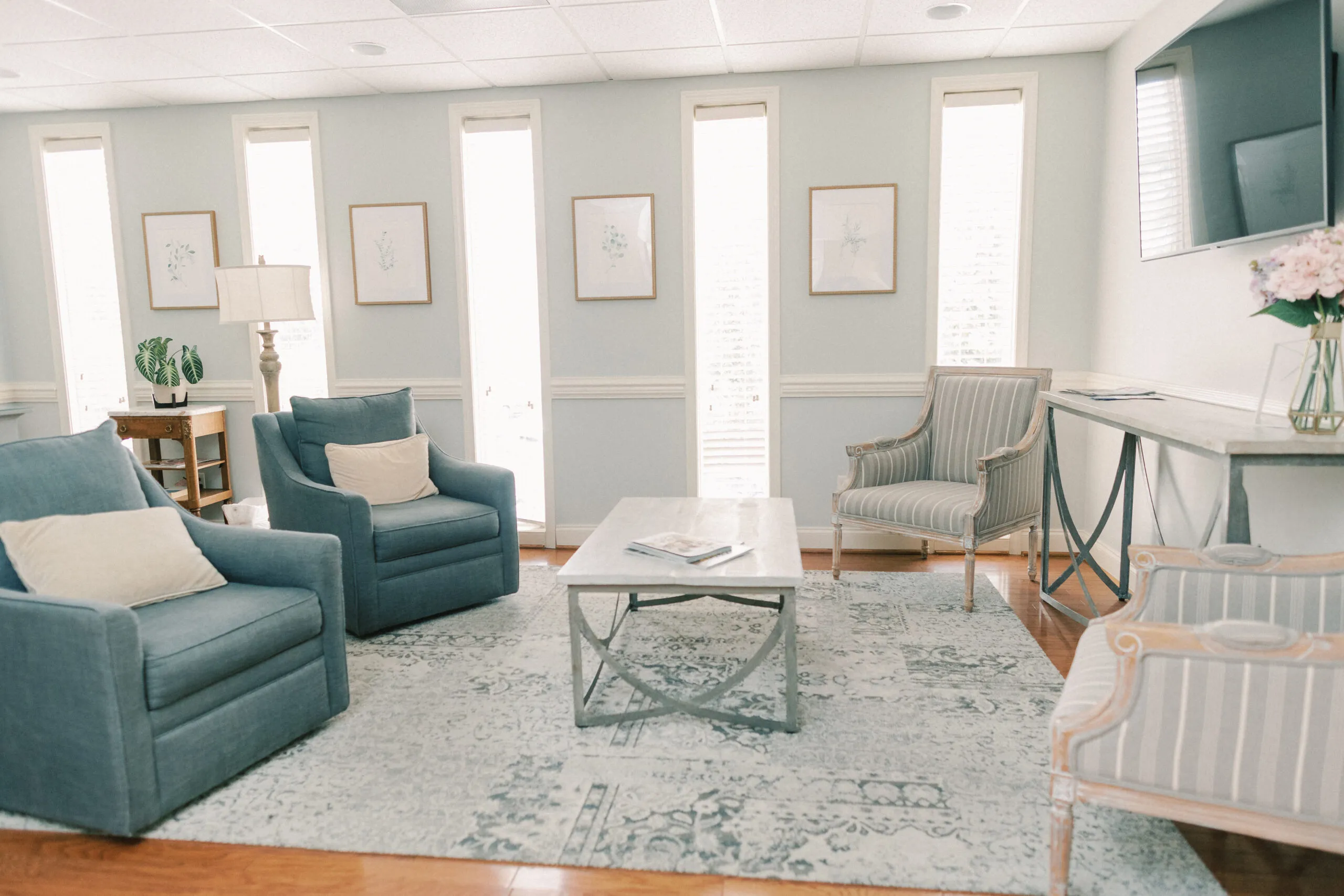 Dental office lobby